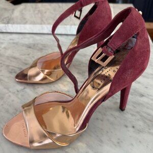 TED BAKER ROSE GOLD HEEL